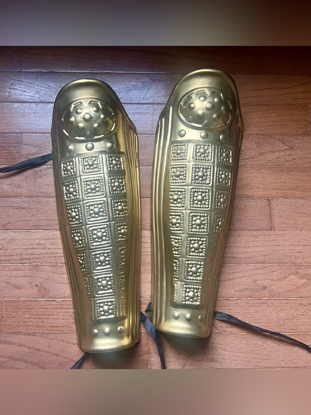 Pair of Gold Roman Leg Armor